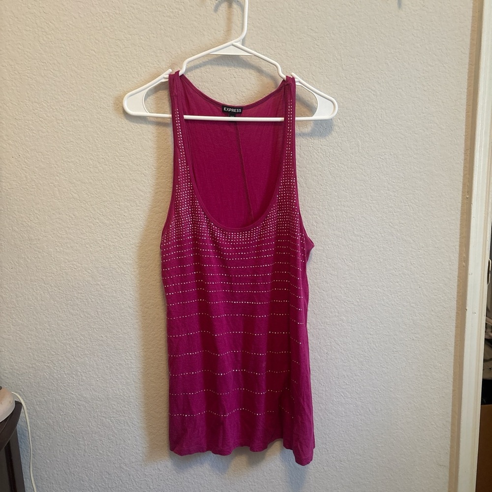 Express Pink Sleeveless Tank Top